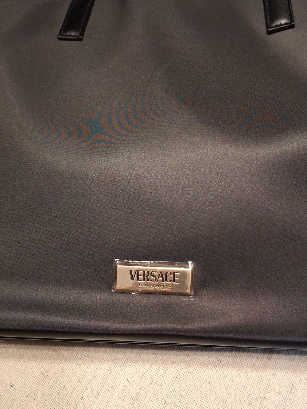 Versace Fragrances Classic Black Women's Tote Bag with Detachable Strap